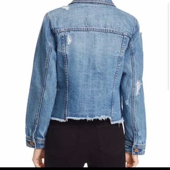 Blank NYC Light Blue Distressed Jean Jacket Women’s Small - Picture 2 of 11